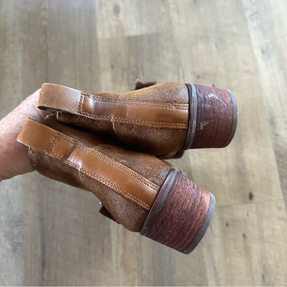 UGG Wright Chestnut Suede Belted Ankle Boots - Picture 4 of 10